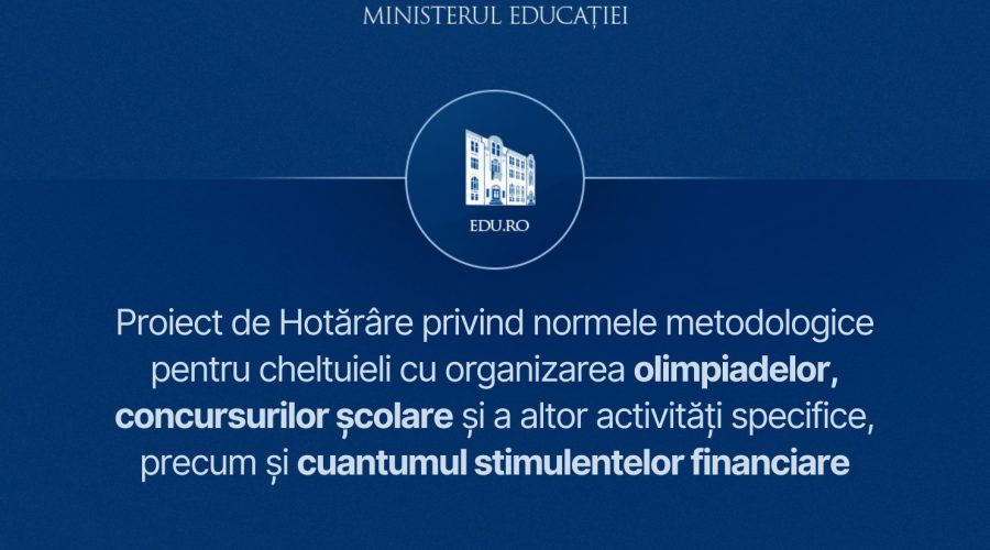 Guvernul României lansează în consultare publică un proiect important pentru sprijinirea performanței școlare