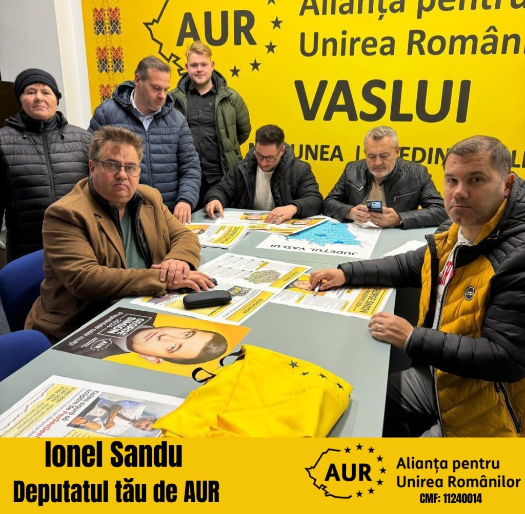 Ionel Sandu, candidatul AUR Vaslui