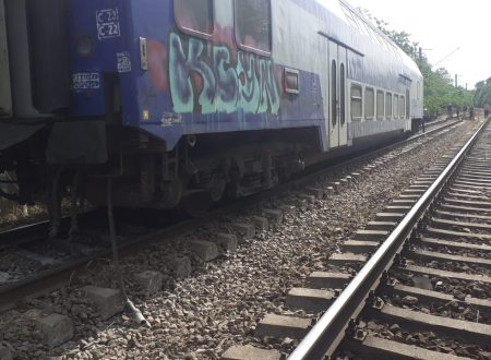 Tren deraiat în județul Iași