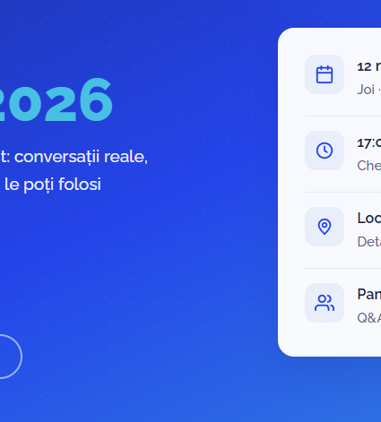 Conferința Părinte în 2026, organizată de Emthrive pe 12 noiembri